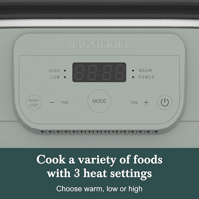 6 Quart Programmable Slow Cooker Removable Healthy Nonstick Pot - Image 3