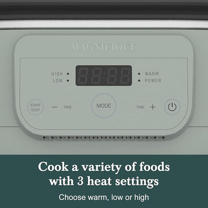 6 Quart Programmable Slow Cooker Removable Healthy Nonstick Pot - Image 3