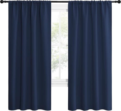 NICETOWN Navy Blue Blackout Curtains - Image 2