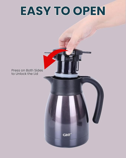 GiNT 1L / 34Oz Thermal Coffee Carafe, Insulated Stainless Steel Coffee Carafes - Image 5