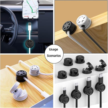 ITUGOU 11PCS Cable Management Cord Holder Organizer, Magnetic Cable Clips - Image 3