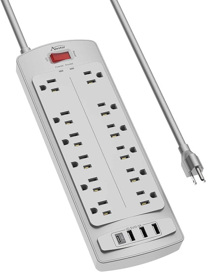 Power Strip, ALESTOR Surge Protector by Alestor
