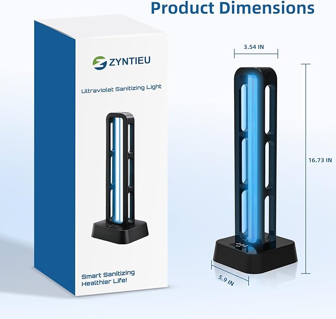 39W UV Light Sanitizer with Remote Control and 3 Timers – Ozone Free Home - Image 5