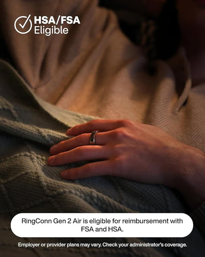 RingConn Gen 2 Air, Ultra-Thin AI Smart Ring, 10-Day Battery Life, - Image 7