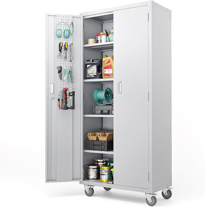VINGLI 72'' Tall Garage Storage Cabinet, Metal Storage Cabinet by VINGLI