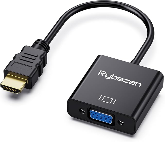 HDMI to VGA Adapter, HDMI Adapter Compatible by Digitconvert