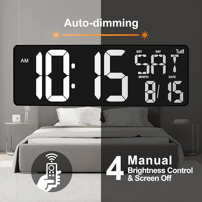 XREXS 16.5 in Large Display Wall Clock - Image 6