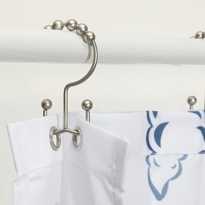 Shower Curtain Hooks, Goowin Shower Curtain Rings, Stainless Steel Shower - Image 6