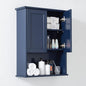 Navy Blue Bathroom Cabinet Wall Mounted by VANIRROR