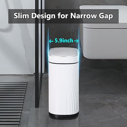 Bathroom Trash Cans with Lid 2 Gallon Automatic Trash Can, Small Motion Sensor - Image 3