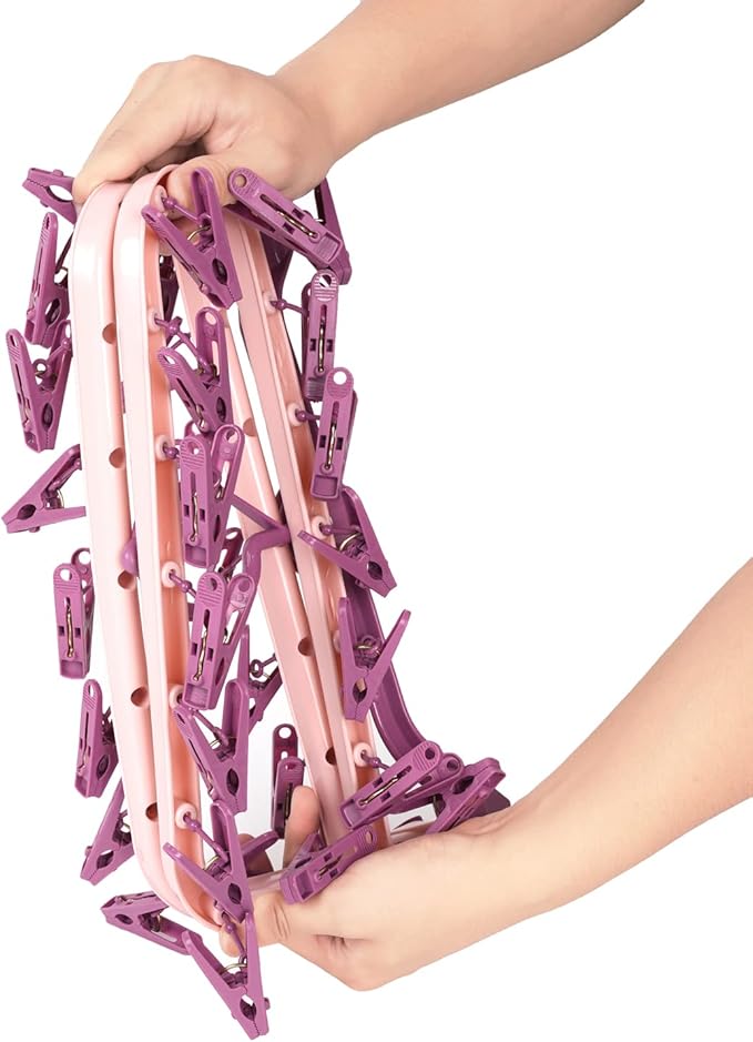 Clothes Drying Racks Foldable Clip Hangers Plastic - Image 4