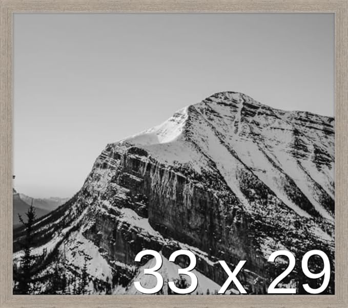 Frame It Easy 33 x 29 Rustic Gray Wood Frame by FrameItEasy