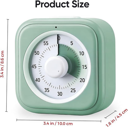 60 Minute Visual Timer for Kids, Silent Countdown Clock, Time Management Tool - Image 7