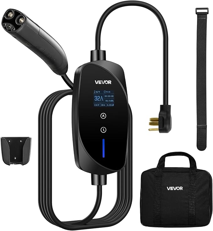 VEVOR Level 2 Tesla Charger, 32 Amp Adjustable Current, 240V Portable Home by VEVOR