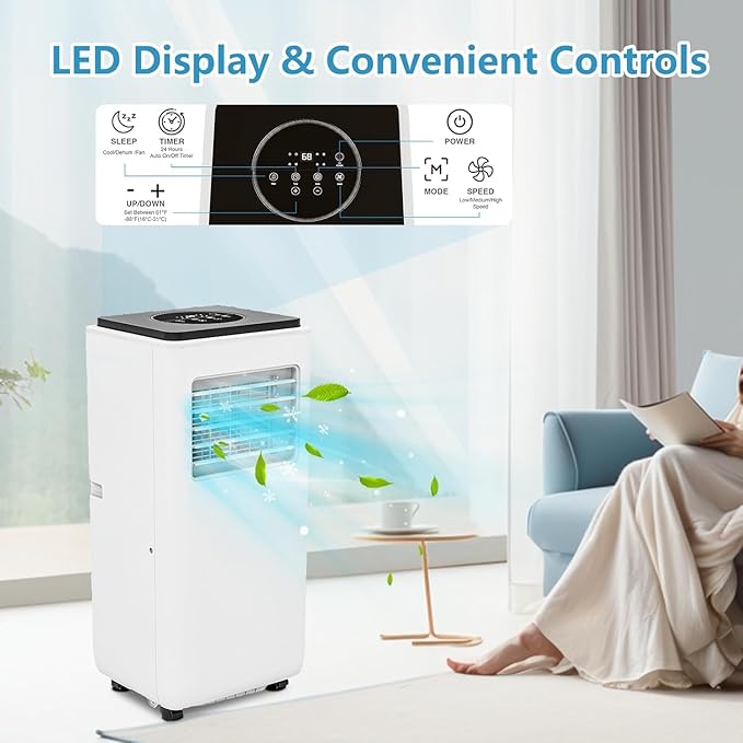 Portable Air Conditioners 8000 BTU, Energy Efficient AC Unit - Image 6
