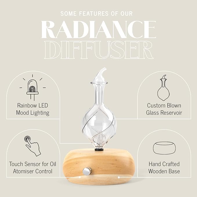 Radiance Nebulizing Diffuser for Pure Essential Oil/Aromatherapy, Premium Home - Image 4
