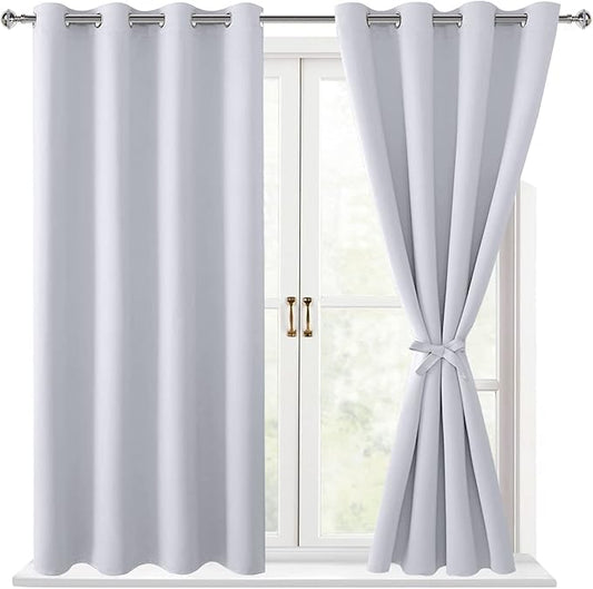 Hiasan Blackout Curtains for Bedroom, 52 x 54 Inches Long by Hiasan