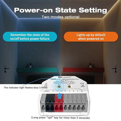 GLEDOPTO ZigBee 3.0 Pro Mini LED Strip Controller 5 Modes in 1 RGBCCT RGBW RGB - Image 5