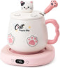Bsigo Smart Coffee Mug Warmer & Cute Cat Mug Set, Coffee Beverage Cup Warmer by SmartTool%E2%80%A2BetterLife