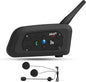 EJEAS V6 Pro Motorcycle Bluetooth Headset, Upgraded 2 Riders Intercom Helmet by EJEAS