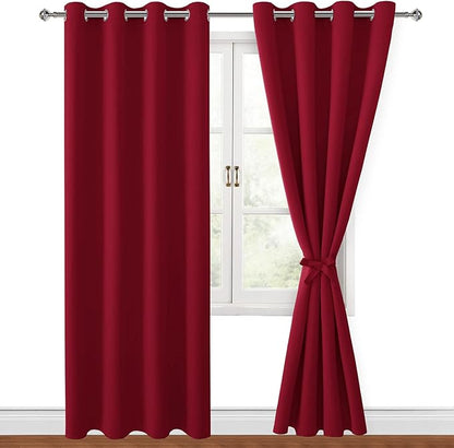 Hiasan Blackout Curtains for Bedroom, 52 x 84 Inches Long by Hiasan
