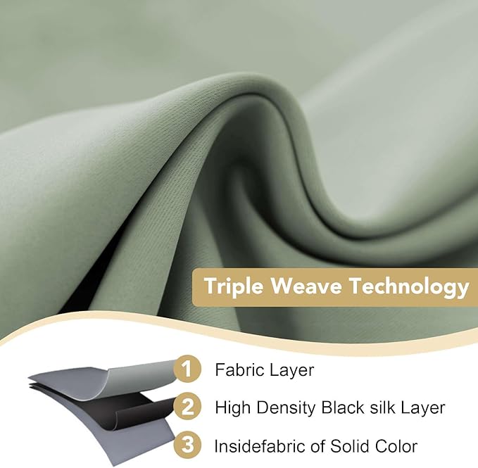 H.VERSAILTEX Thermal Insulated Blackout Window Panels Microfiber - Image 3