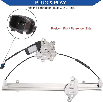 Obaee 741-349 Front Passenger Side Power Window Lift Regulator - Image 4