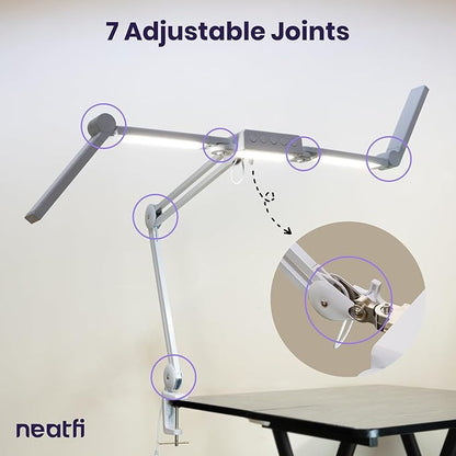 Neatfi 3, 000 Lumens LED Desk Lamp, 360 SMD LEDs, CRI 95, Adjustable Light Modes - Image 7