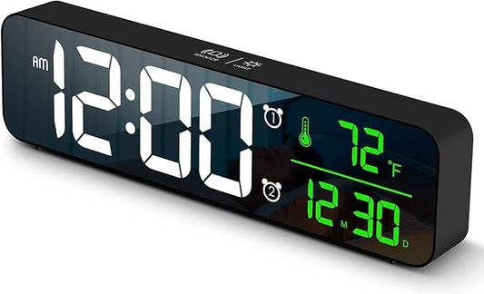 Digital Clock Large Display, Alarm Clock by Abovsare