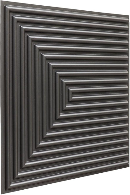 From Plain To Beautiful In Hours 9004 Depth Tier PVC 12 in x 12 in Peel and - Image 2