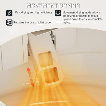 Smart Toilet with Bidet Built in, Heated Bidet, Auto Open/Close Lid, Foot - Image 5