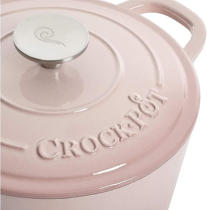 Crock-Pot Artisan Round Enameled Cast Iron Dutch Oven, Pistachio Green - Image 4