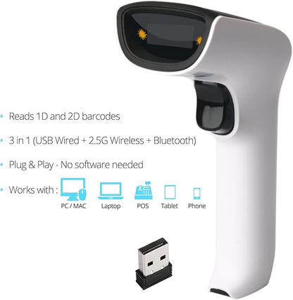 ScanAvenger Wireless Portable 1D&2D Bluetooth Barcode Scanner: Hand Scanner - Image 5