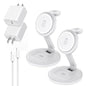3 in 1 Foldable Magnetic Wireless Charging Station, iPhone Mag-Safe Charger by Unknown