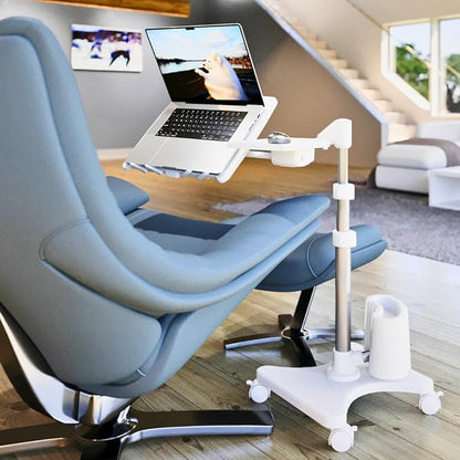 LEVO G2 Deluxe Adjustable Laptop Stand – Rolling Computer Desk & Ergonomic Table by LEVO