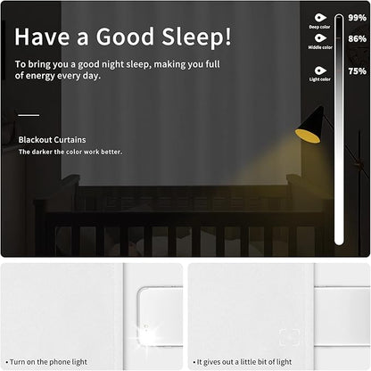 Easy-Going Blackout Curtains for Bedroom, Solid Thermal Insulated Grommet and - Image 2