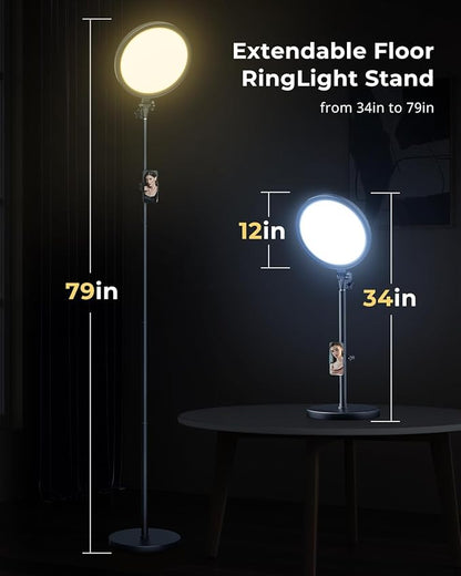 Aureday 12” Selfie Ring Light - Image 4