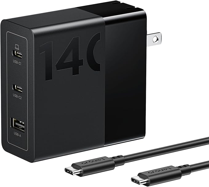 Lenovo 140W USB C Charger, GaN Power Adapter by LENOVO