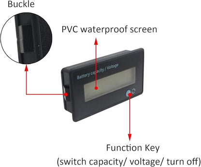 12V 24V 36V 48V Battery Meter, Voltage Indicator, Lead-Acid & Lithium Ion - Image 4