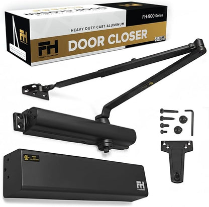 Finsbury Commercial Black Door Closer Automatic Heavy Duty High Traffic by FINSBURYHARDWARE