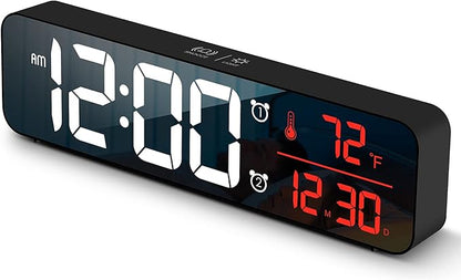 Abovsare Digital Clock for Bedroom, Clocks for Living Room Decor, Desk Table by Abovsare