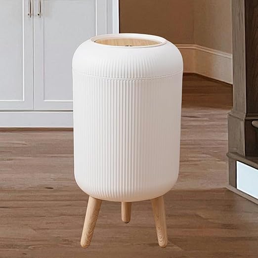 URALFA Bathroom Trash Can with Lid, 3 Gallon / 11L Garbage Can with Pop-Up Lid by URALFA
