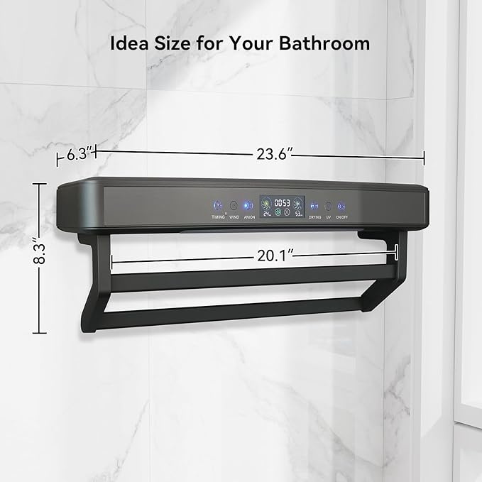 Wall Mounted Electric Towel Warmer Rack - Image 2