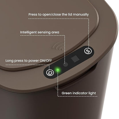 Cesun Motion Sensor Trash Can, 5 Gallon Automatic Bathroom Garbage Can - Image 5