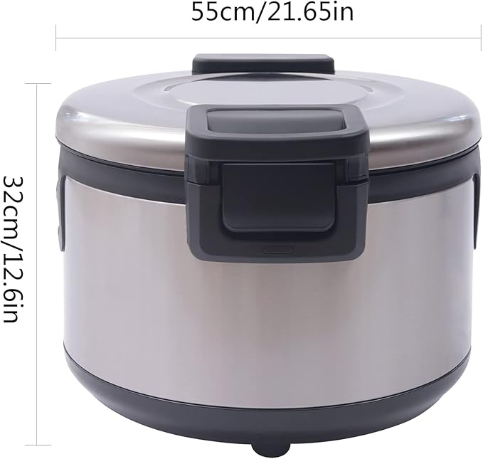 20qt/19L Commercial Rice Warmer, 100W Electric Adjustable Temperature Soup - Image 6