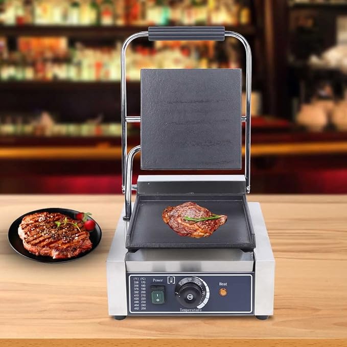 Grill Sandwich Maker, Panini Press Electric Contact Grill Single - Image 5