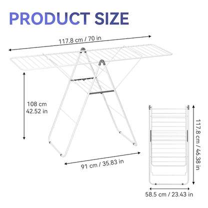 APEXCHASER Clothes Drying Rack, Foldable Oversized Drying Rack Clothing - Image 4