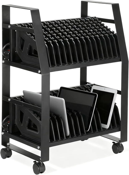 32-Device Mobile Charging Station, Steel Charging Cart by Unknown