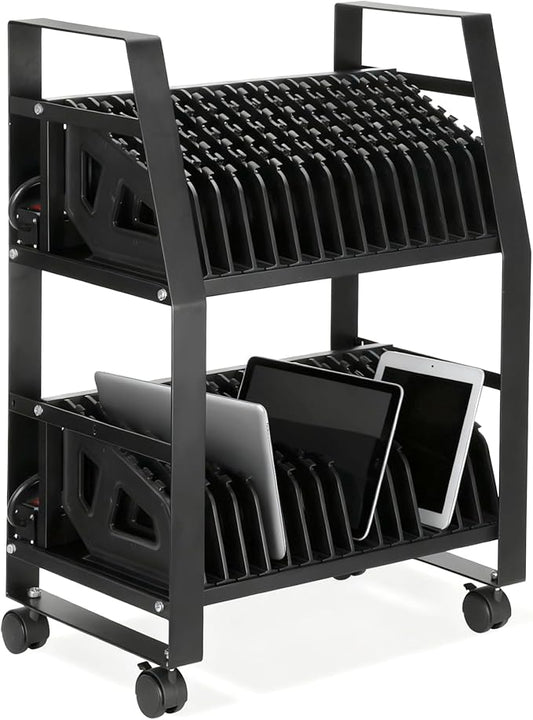 32-Device Mobile Charging Station, Steel Charging Cart by Unknown