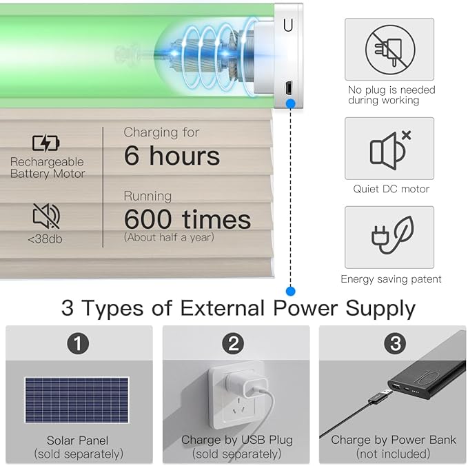 Tokblind Motorized Shangri-La Sheer Shade - Image 3
